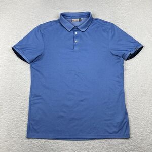 Kjus Shirt‎ Mens XL 54 Blue Polo UPF 30+ Golf Performance Stretch Breathable